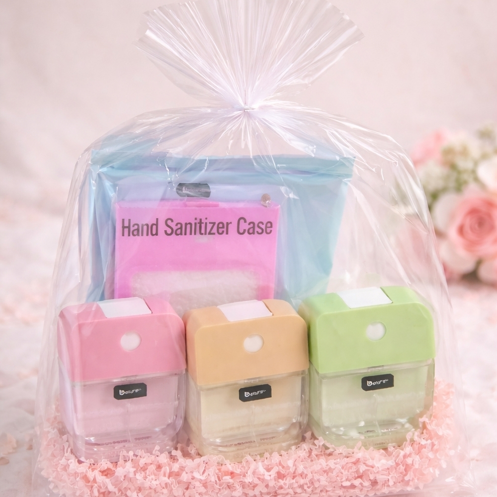 Pastel Hand Sanitizer Case Set